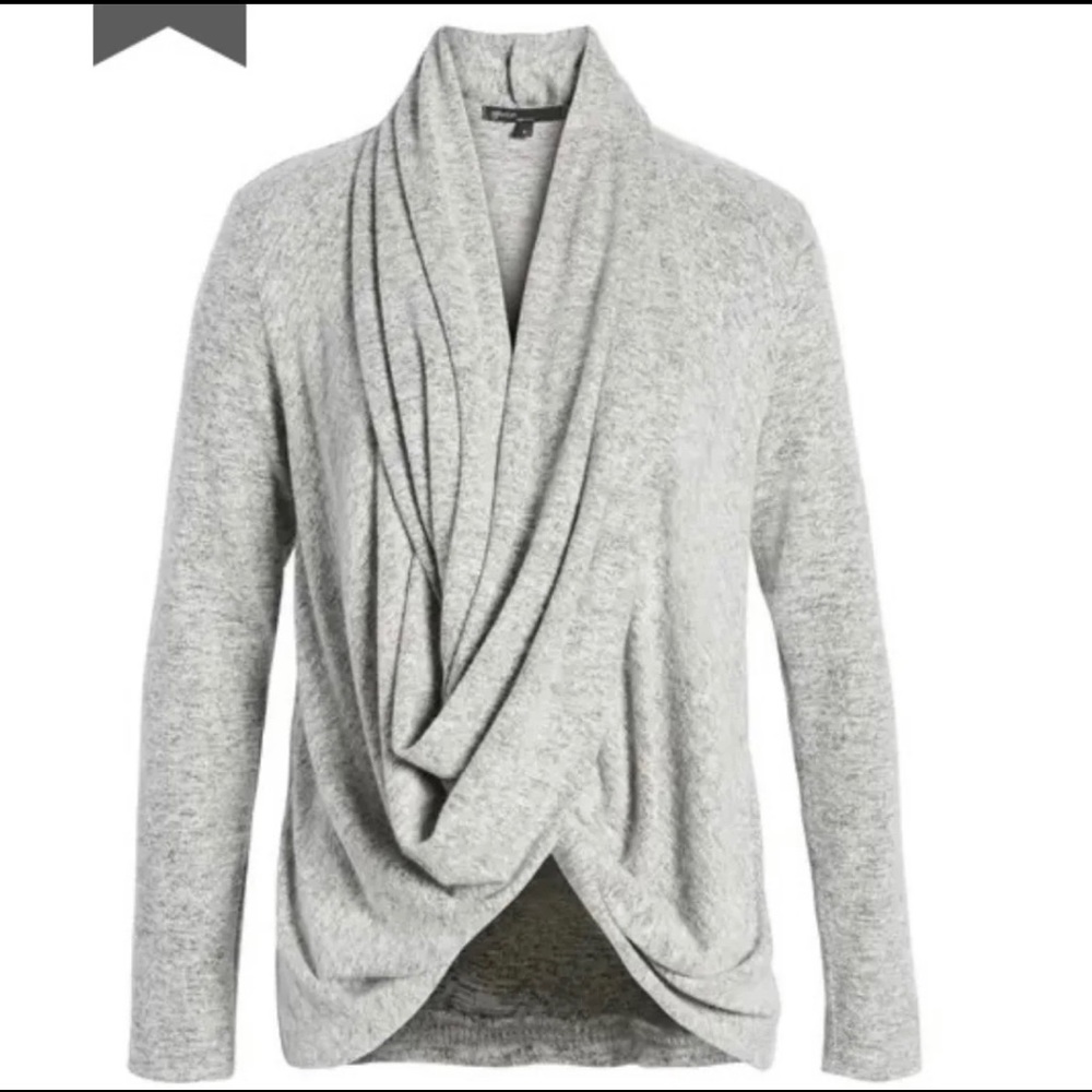 NWT Gibson Grey Convertible Wrap Cardigan